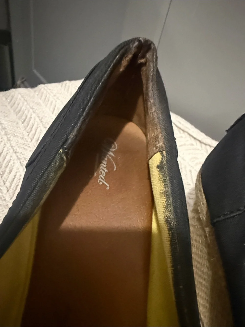 Toms Black Canvas Espadrille Wedge Heels